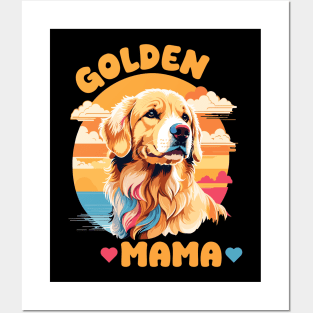 Golden Retriever Love - Golden Mama Posters and Art